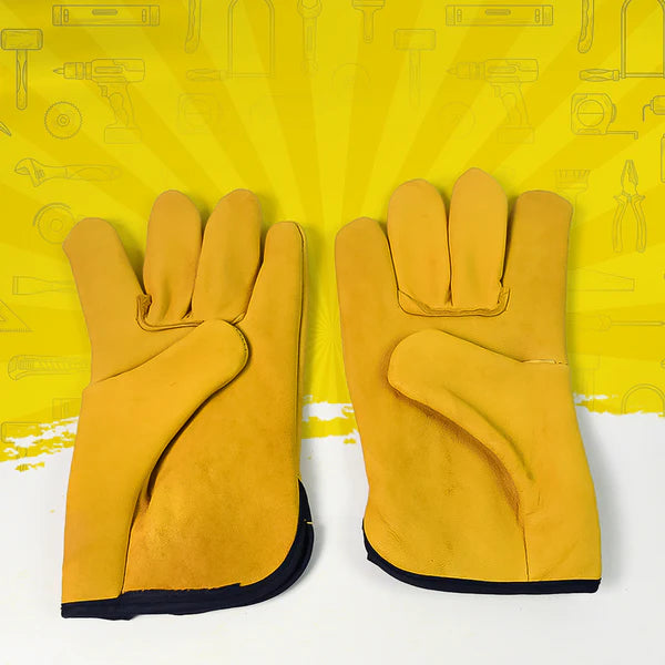 Heavy-Duty Leather Gardening Gloves