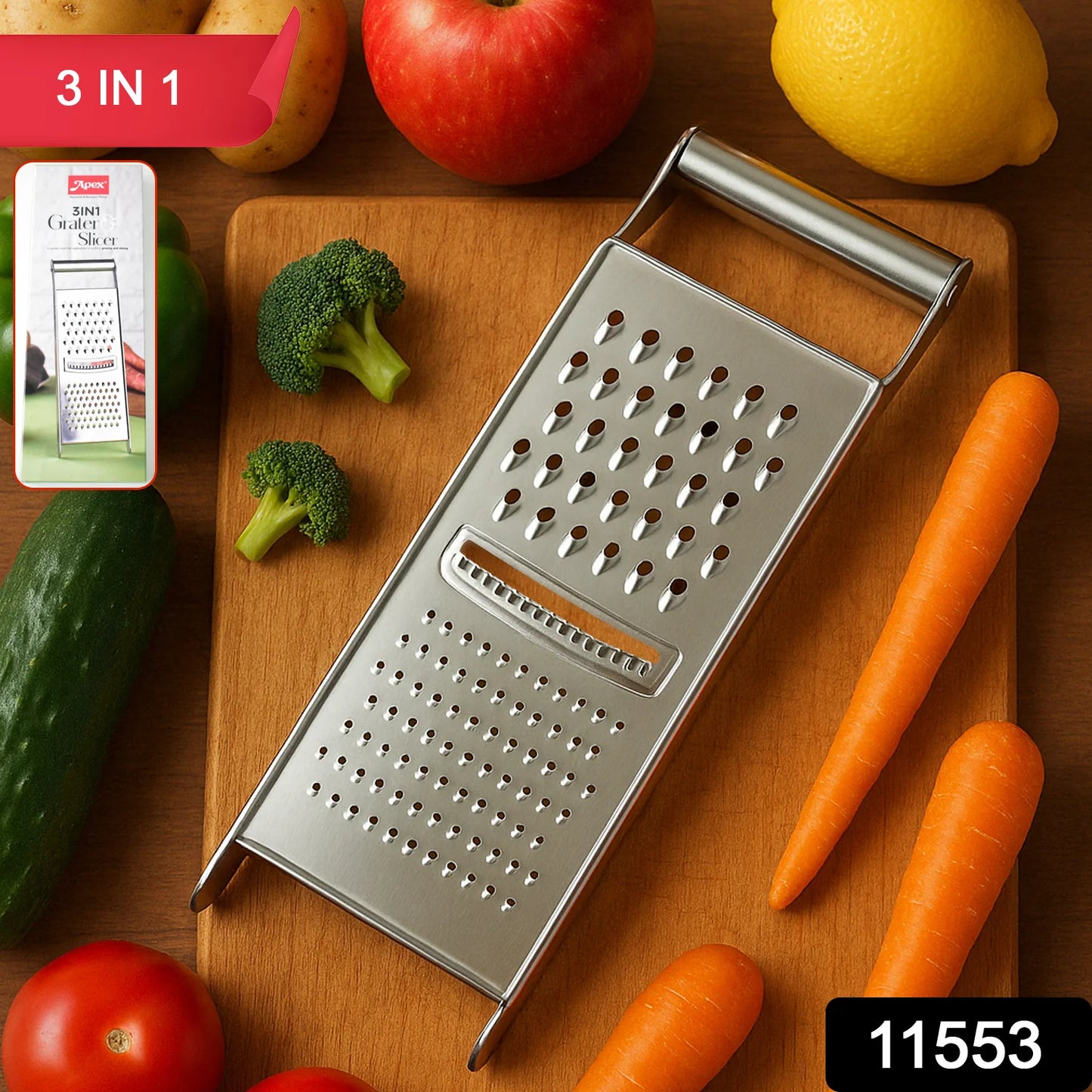 3-in-1 Grater & Slicer Tool