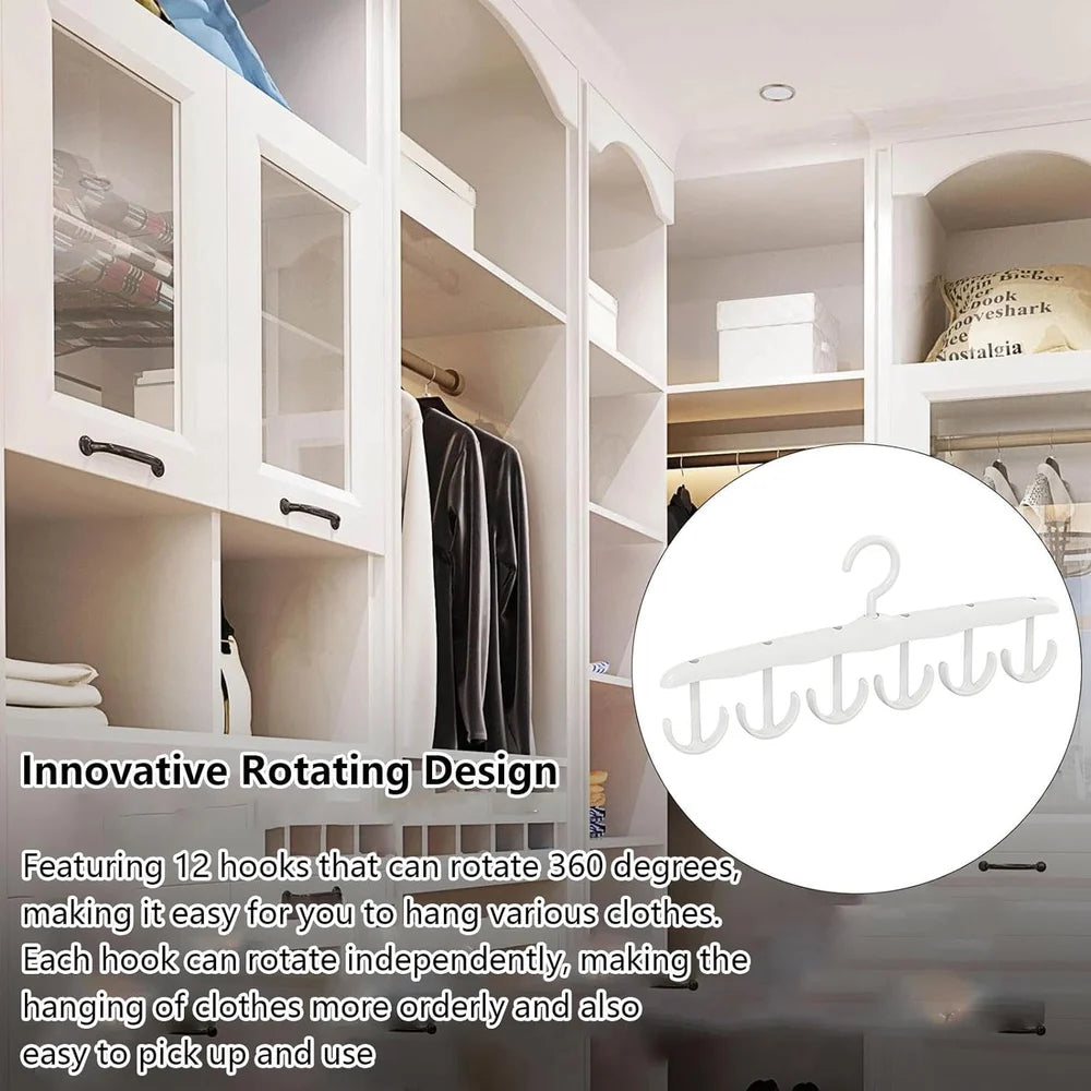 12-Hook Rotatable Tank Top Hanger