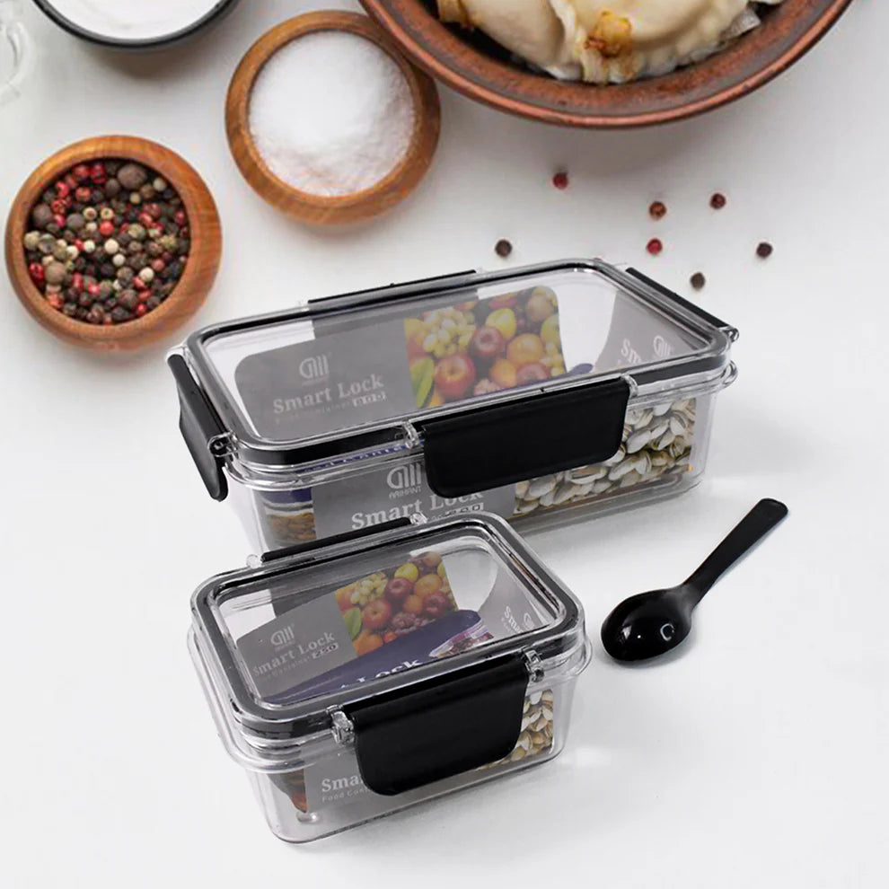 Plastic Storage Containers (2 Pcs)