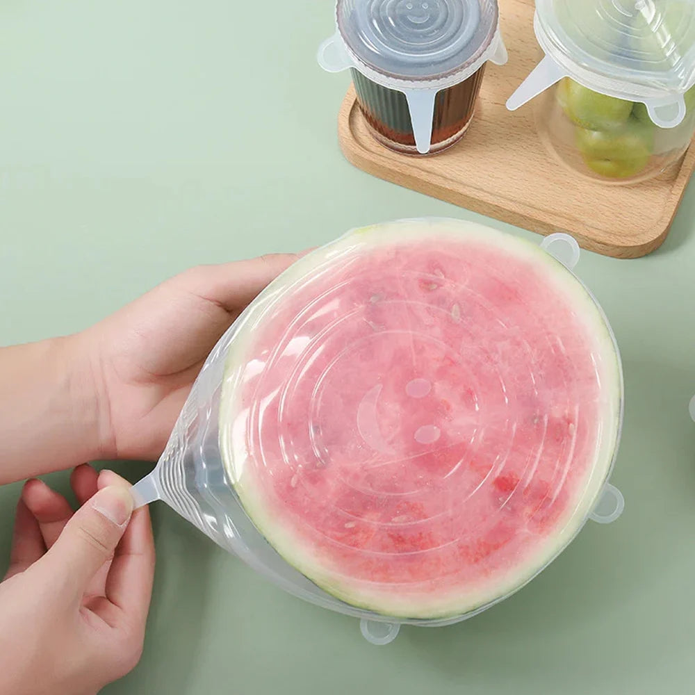 Stretch Silicone Food Covers - Kitchen Tool