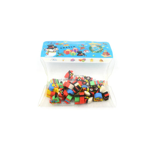 28-Piece Cute 3D Eraser Set