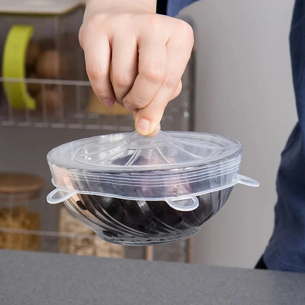Stretch Silicone Food Covers - Kitchen Tool