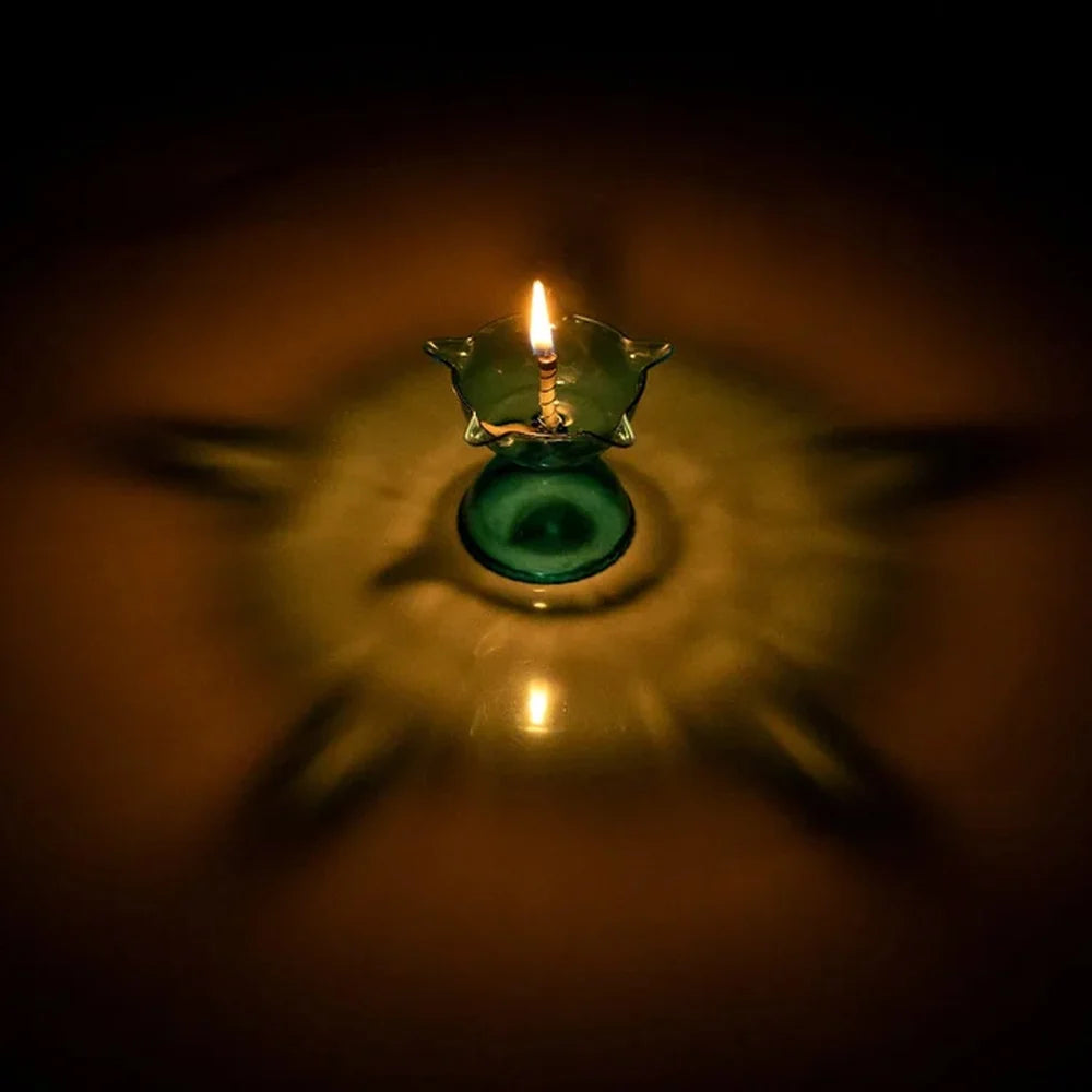 Colorful Reflection Diya Set