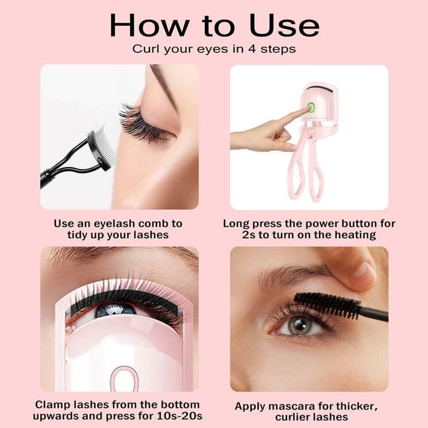 USB Heated Eyelash Curler