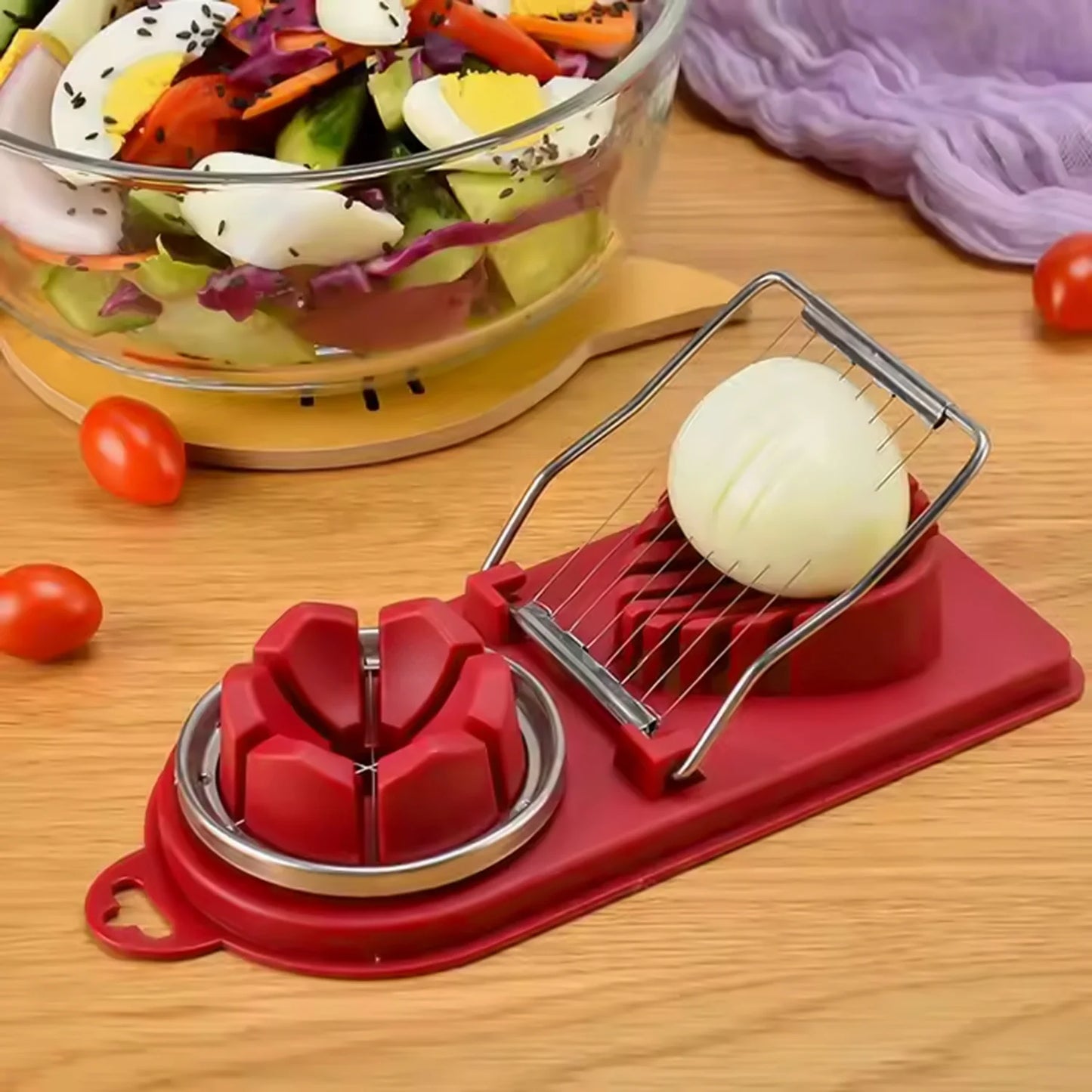 2-in-1 Stainless Steel Egg Slicer