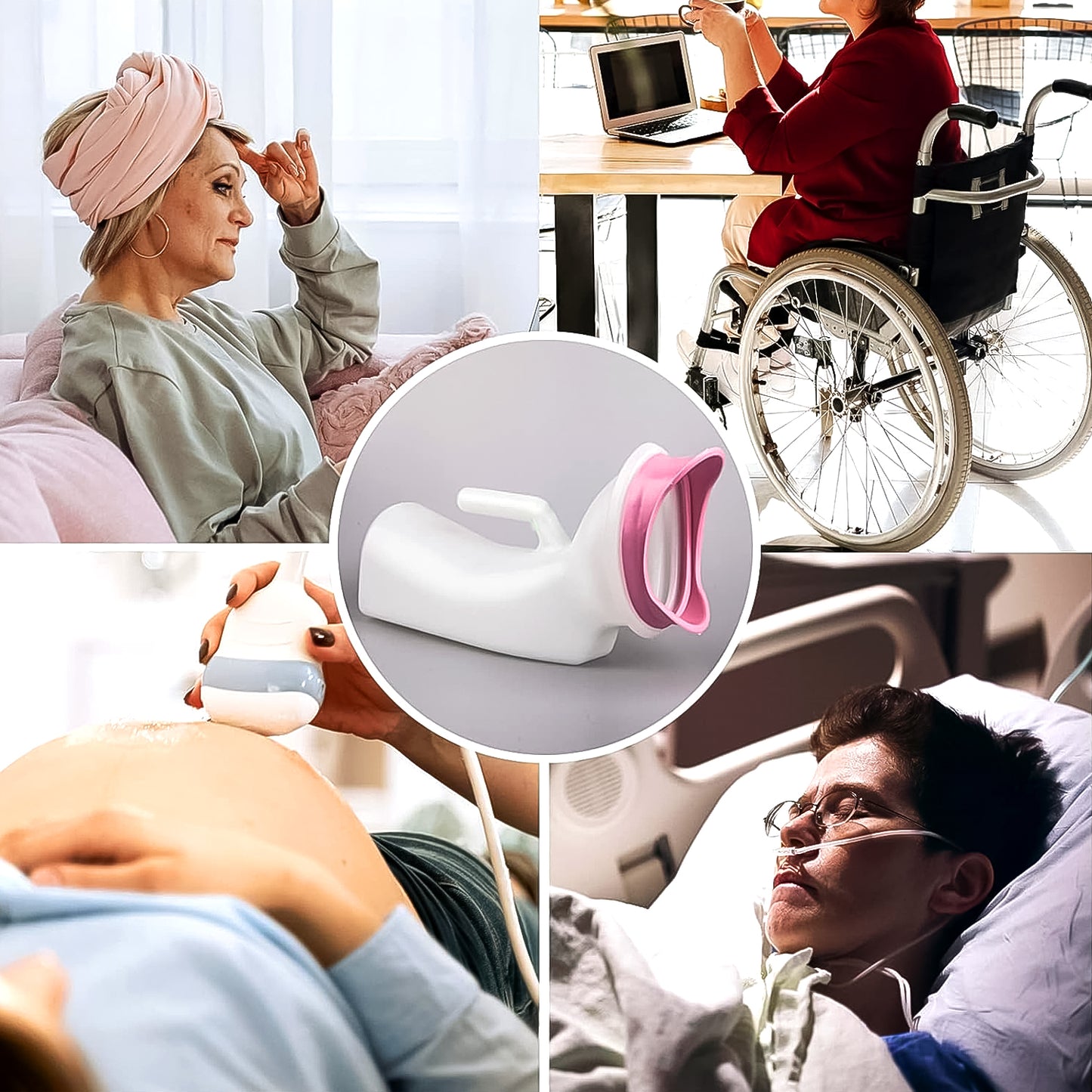 Spill-Proof Portable Female Urina