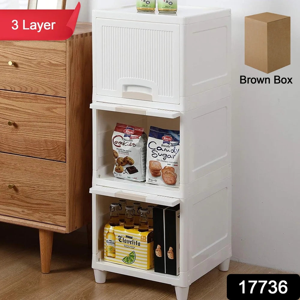 3-Tier Foldable Storage Drawers