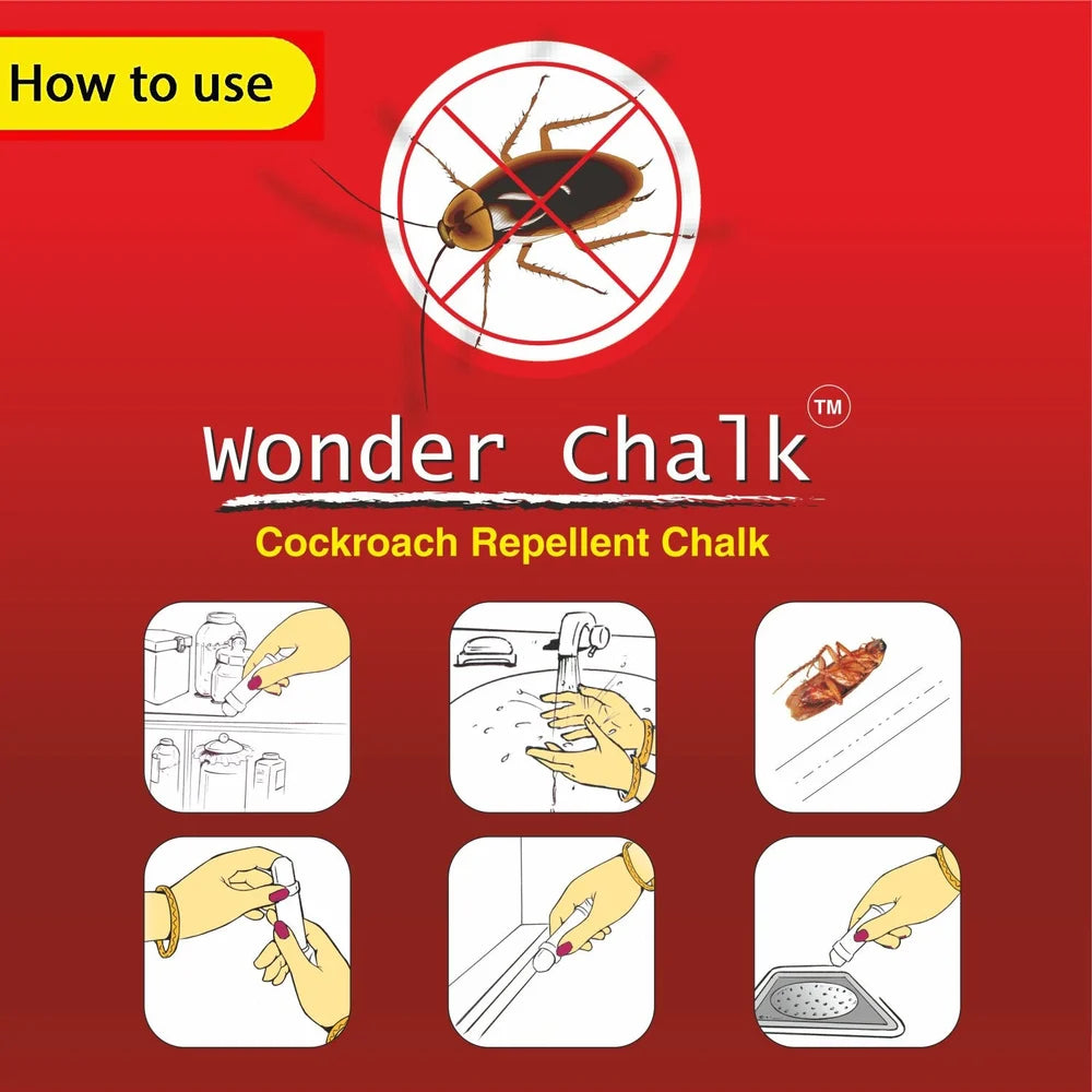 Cockroach Repellent Chalk – Pack of 12