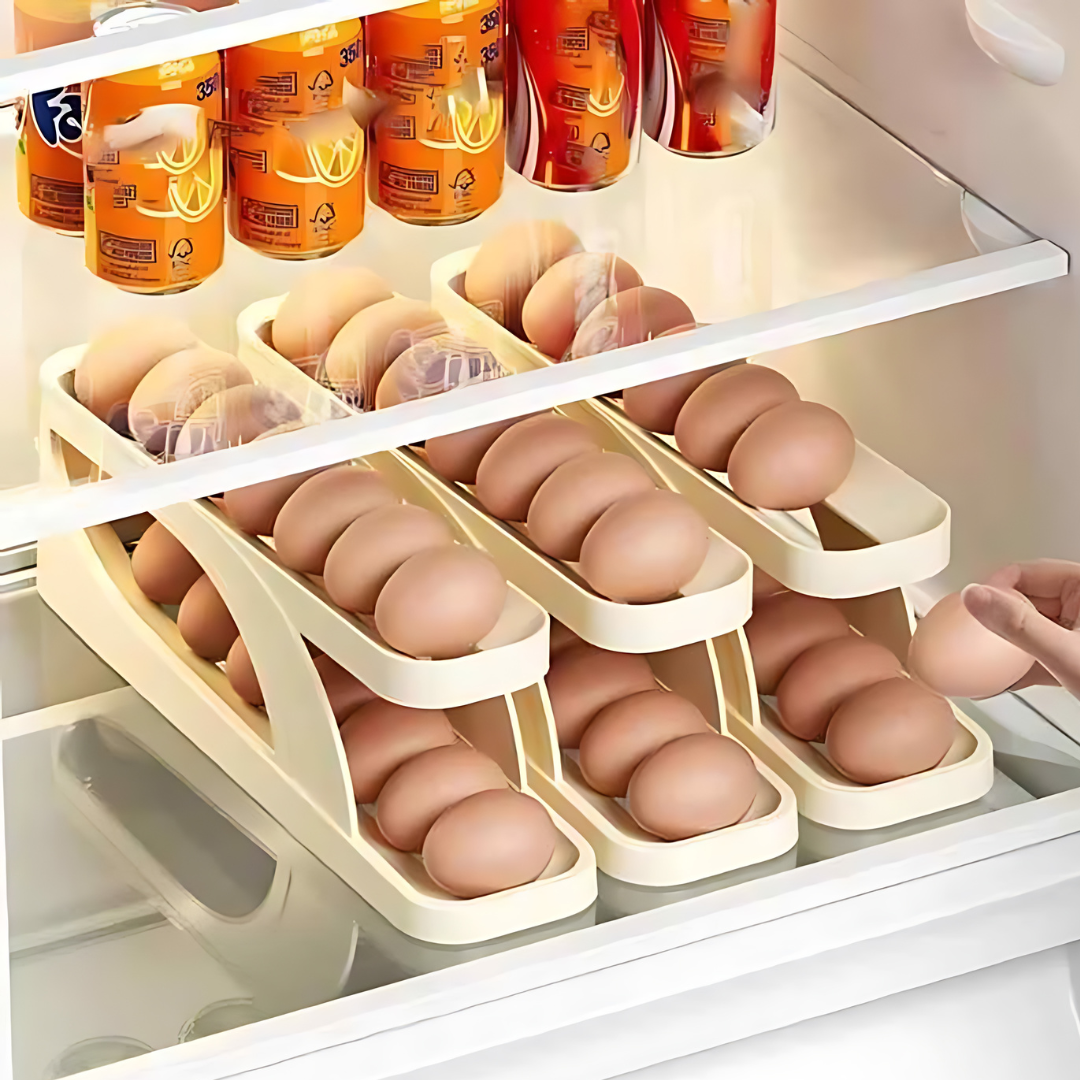 Automatically Rolling Egg Holder