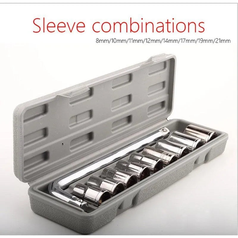 10-Pc Metric Socket Set