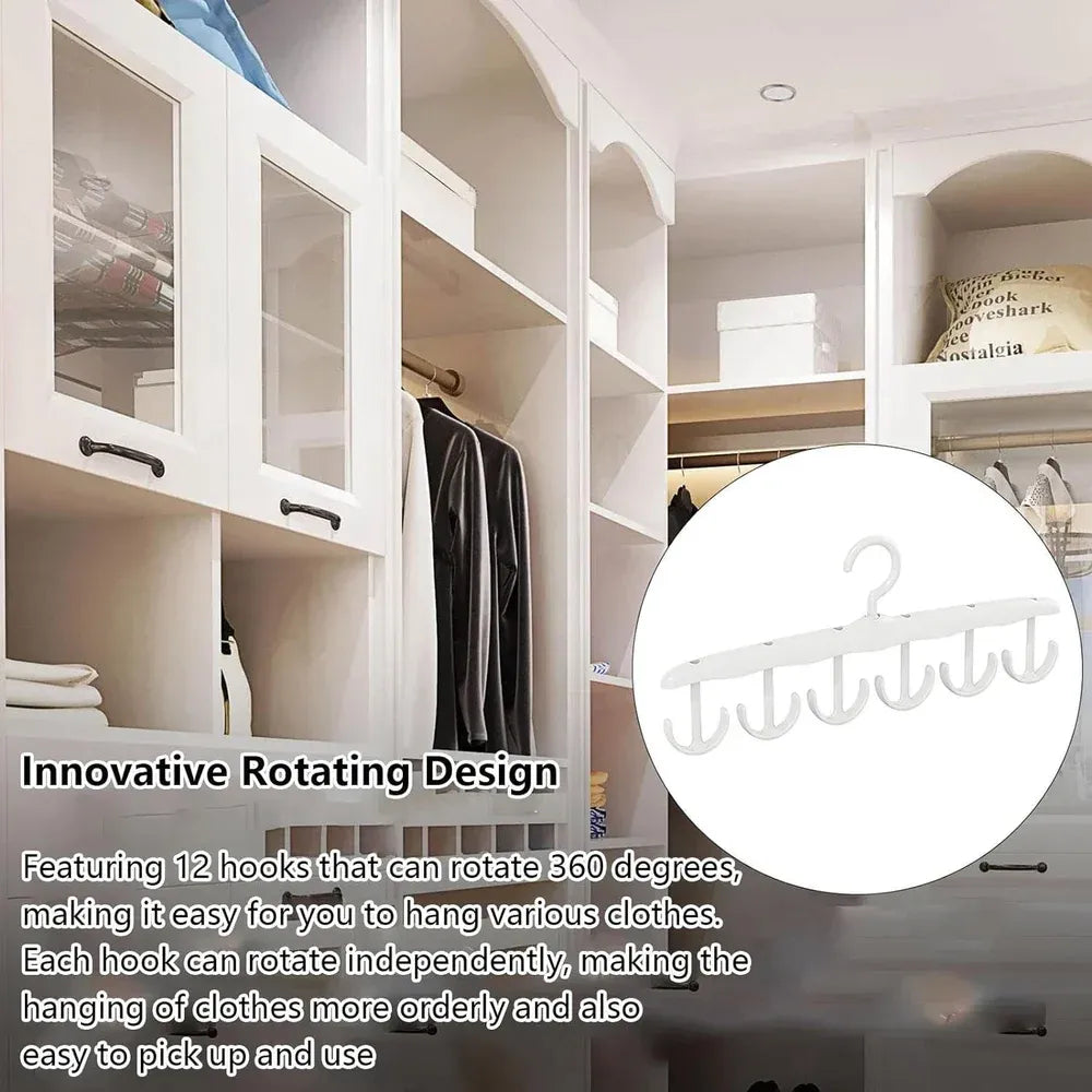 12-hook rotatable tank top hanger - home improvement