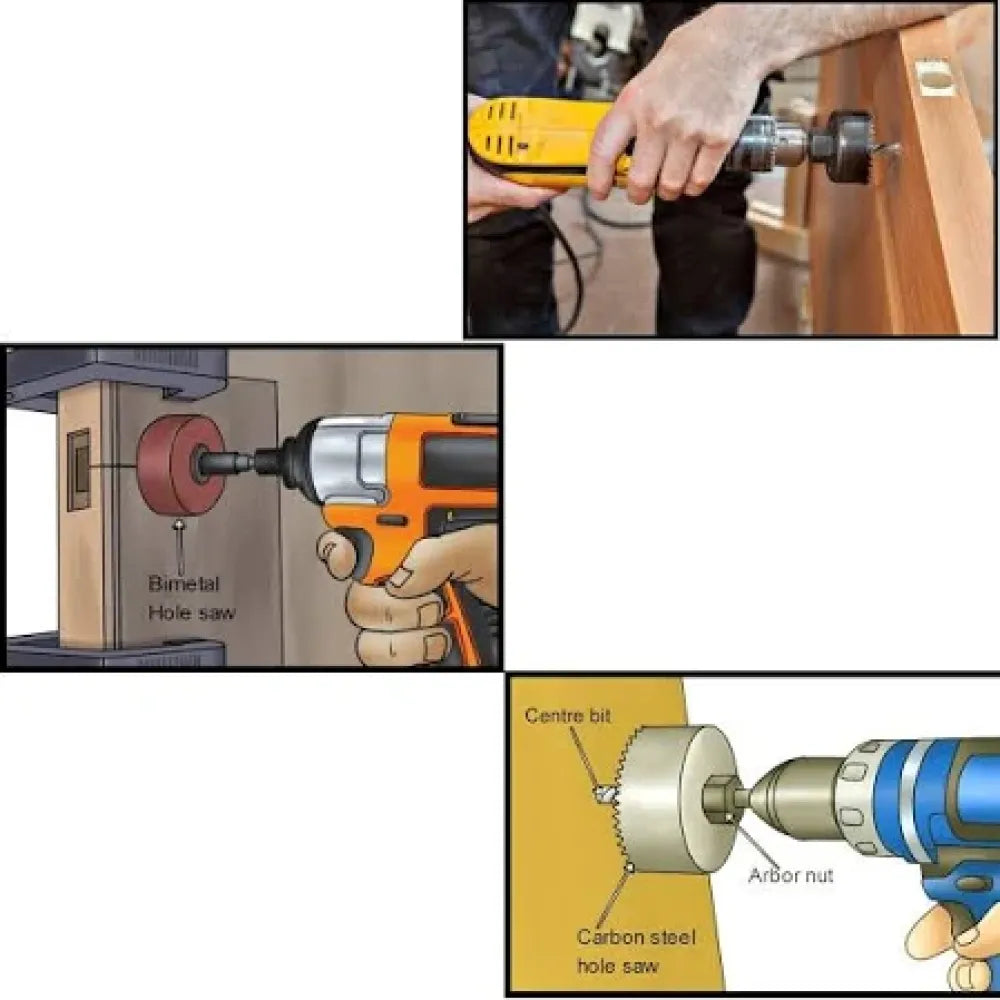 12-piece hole saw kit - hardware