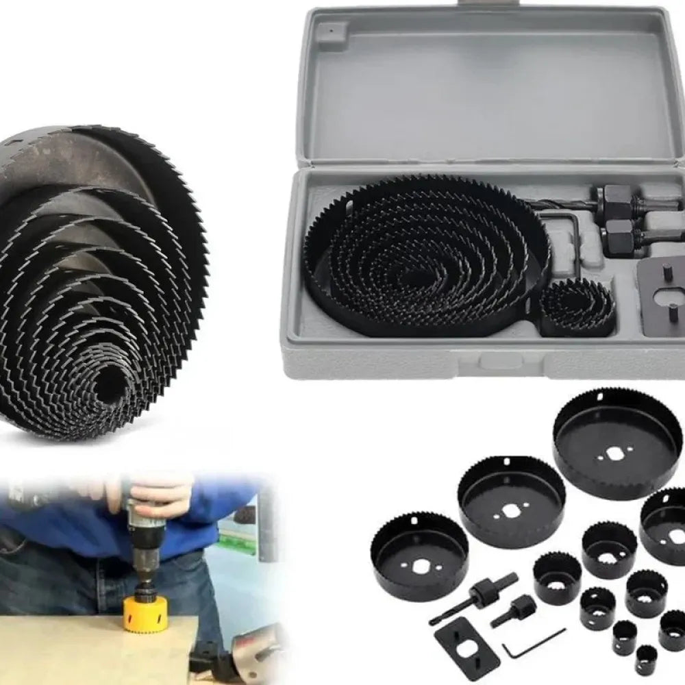 12-piece hole saw kit - hardware
