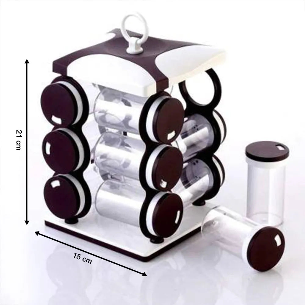 12-piece spice jar set - home & kitchen