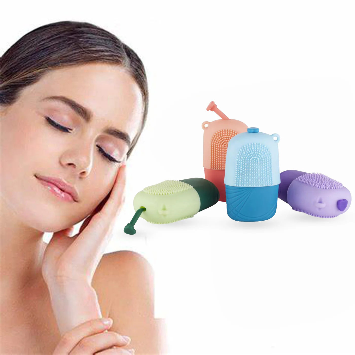 Silicone Reusable Facial Ice Roller – Glow & Tighten