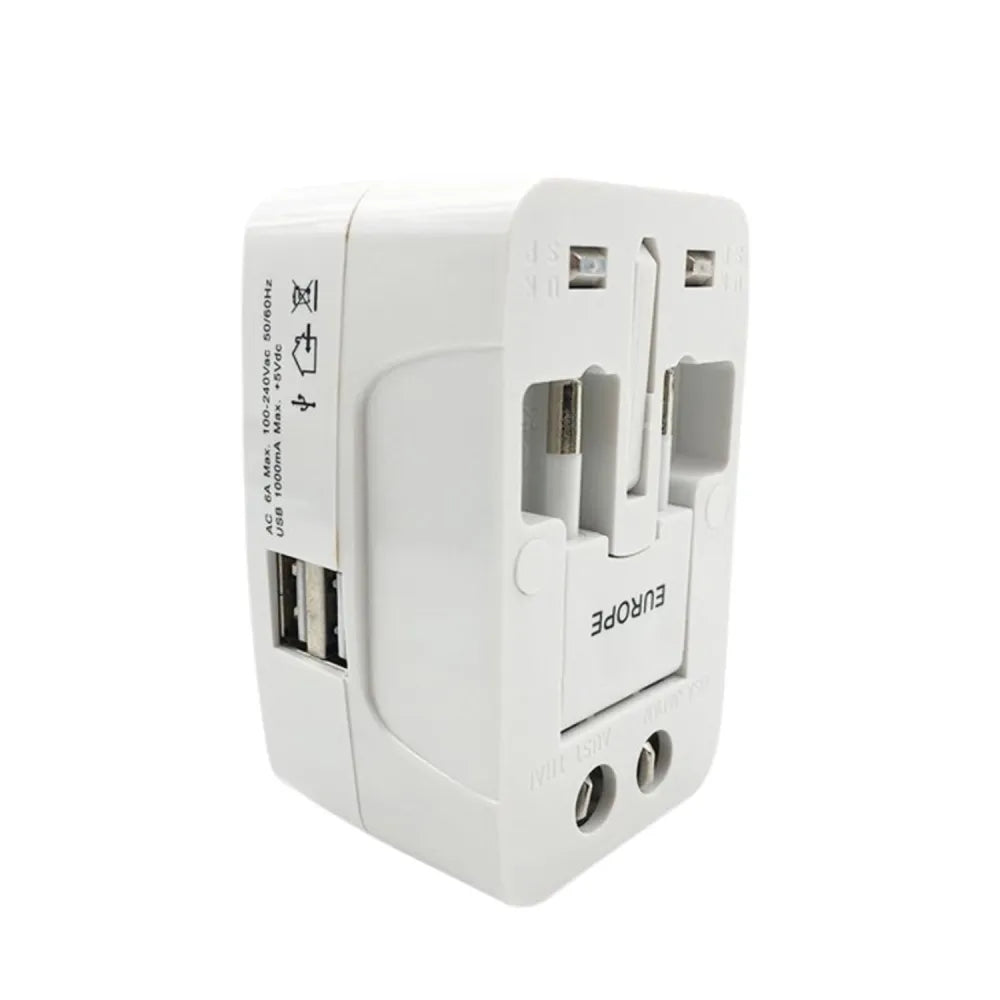 12671 all-in-one universal worldwide travelling ac adaptor plug (au uk us eu) international power charger electric usb
