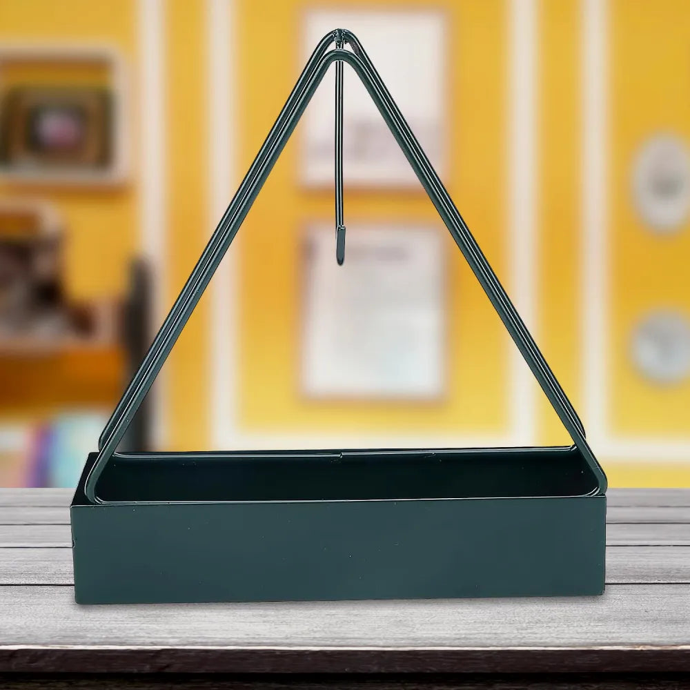 12880 mosquito coil holder frame triangular shape iron incense repellent hanging outdoor stylish - health care