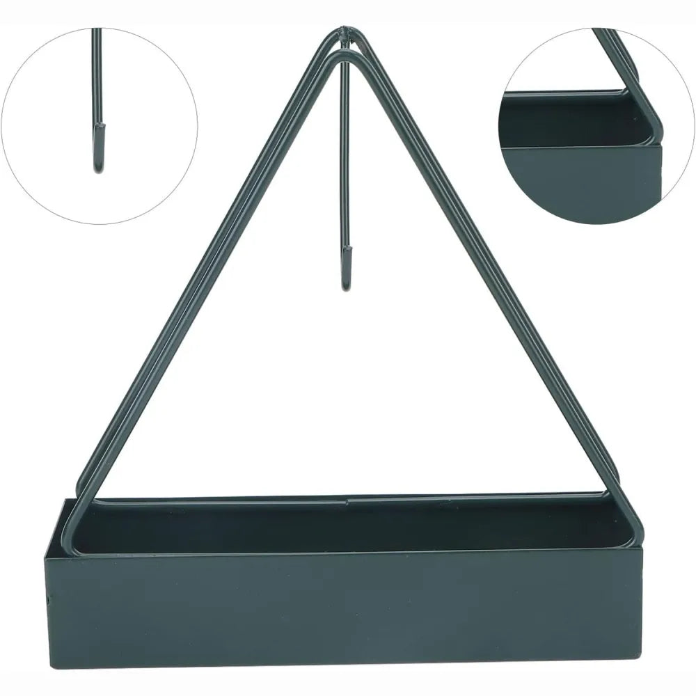 12880 mosquito coil holder frame triangular shape iron incense repellent hanging outdoor stylish - health care