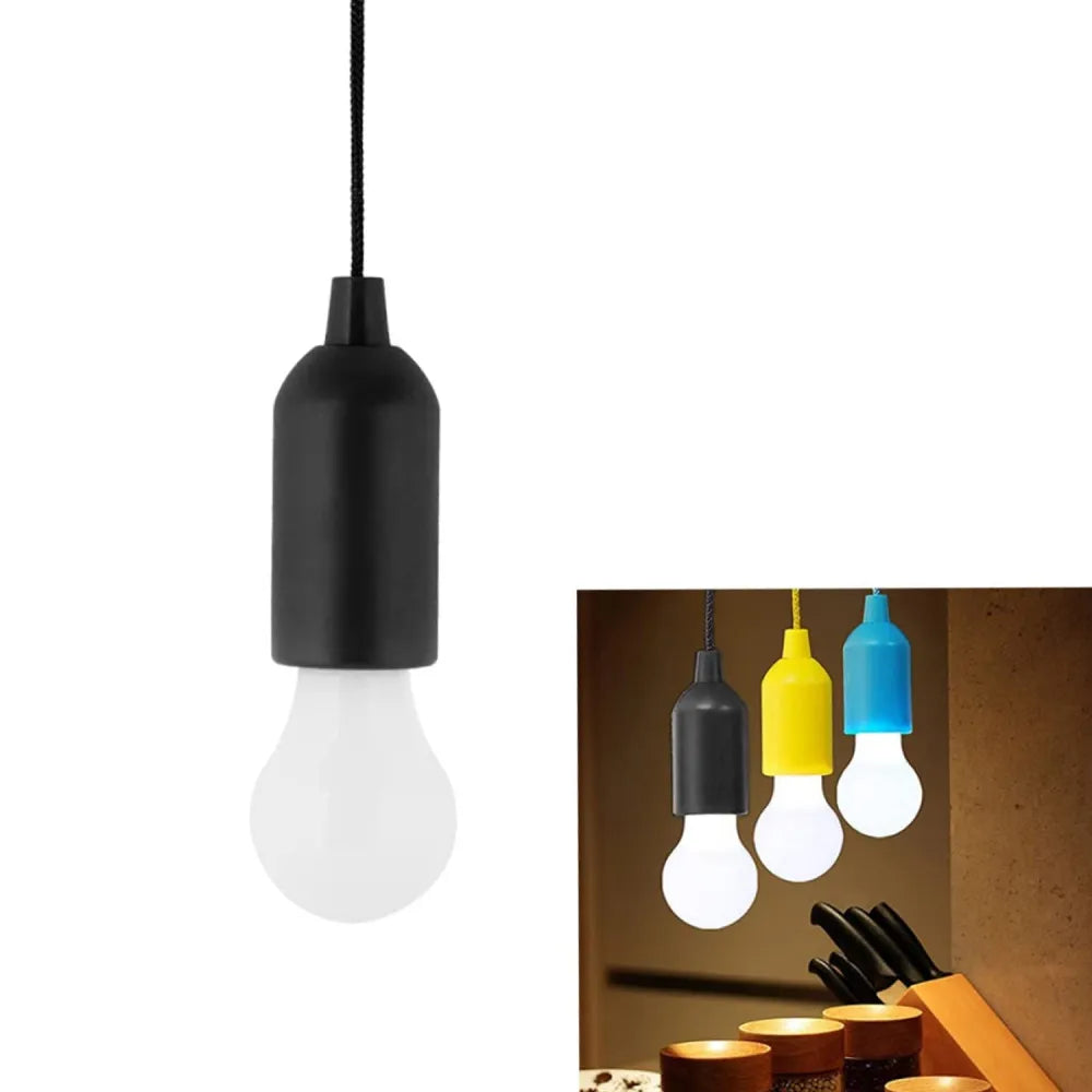 12899 1pcs led bulbs pull cord light hanging bulb wire drawstring black pendant lights - electronics