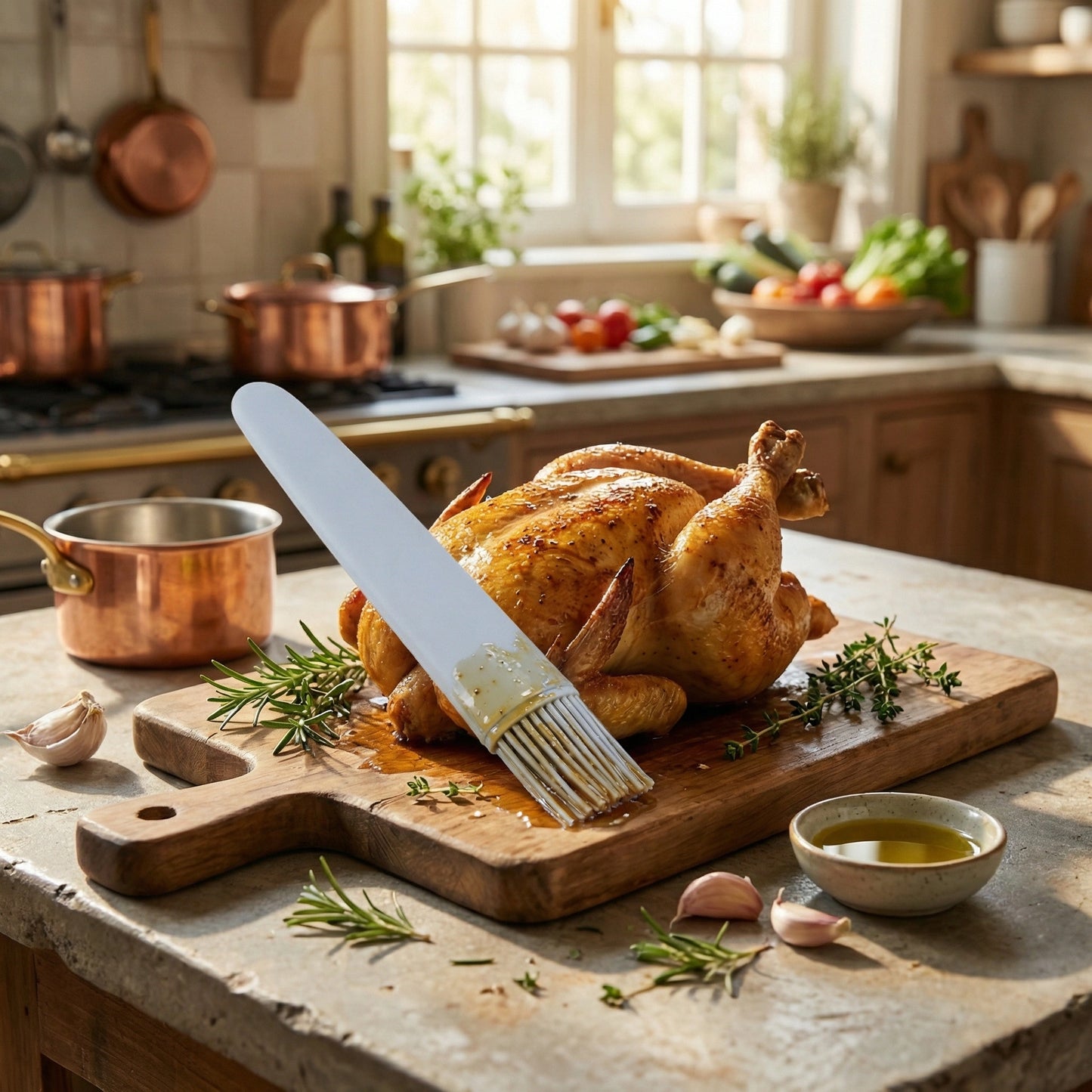 Heat-Resistant Silicone Basting Brush