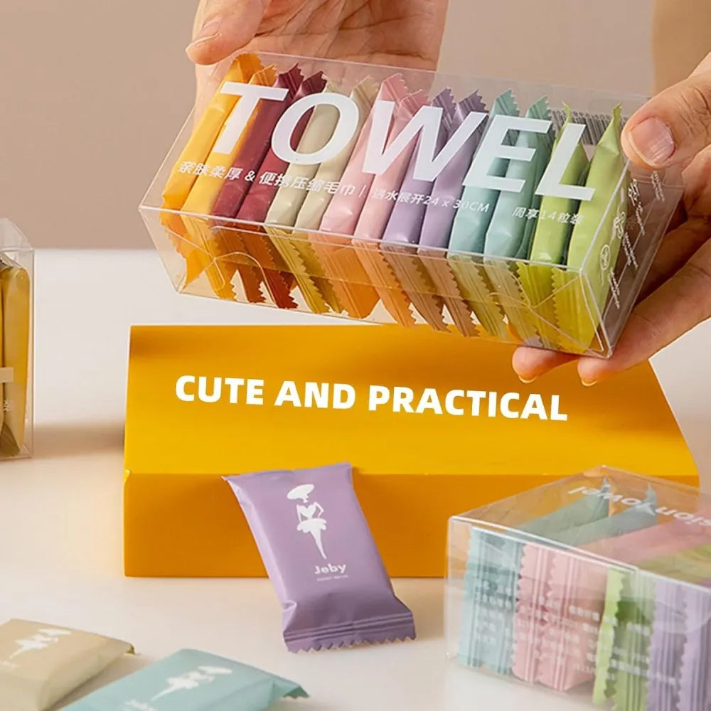14 pack compressed towels for travel