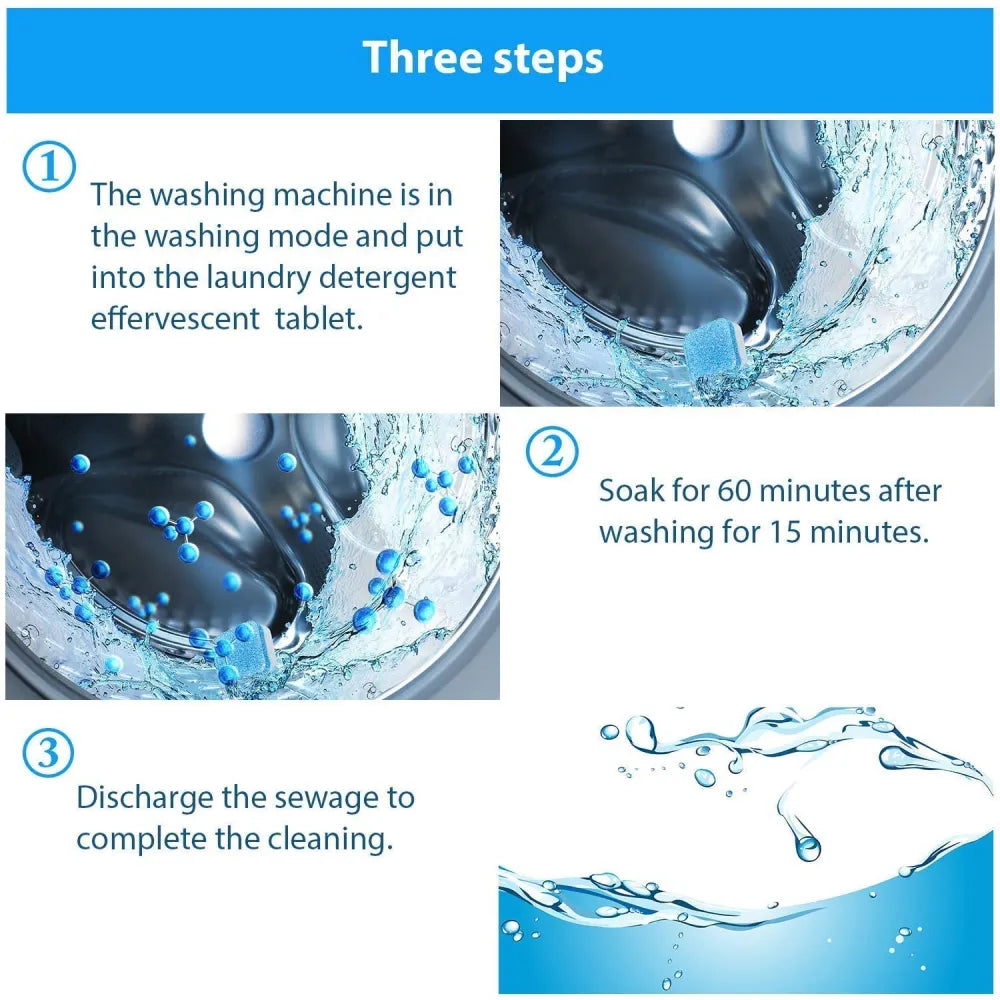 1402 washing machine stain tank cleaner deep cleaning detergent tablet (1pc) home improvement