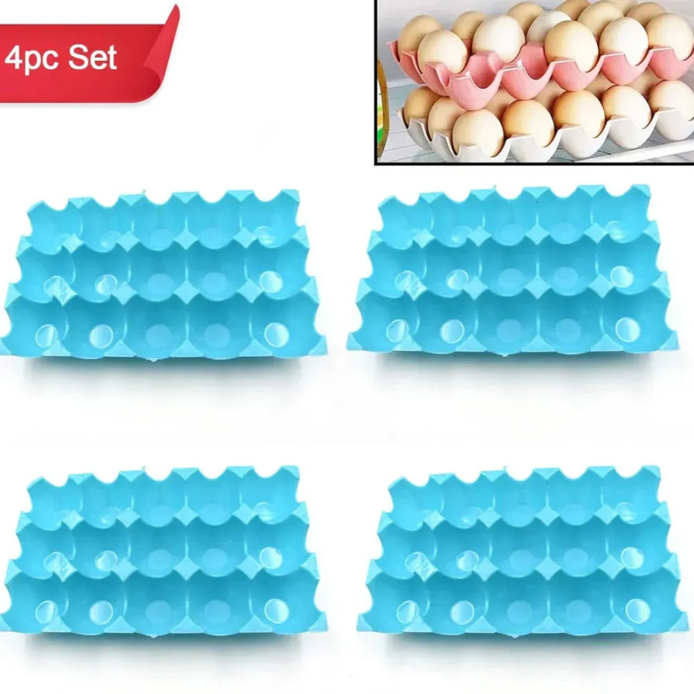 15-cavity egg tray set (4pcs) - home & kitchen