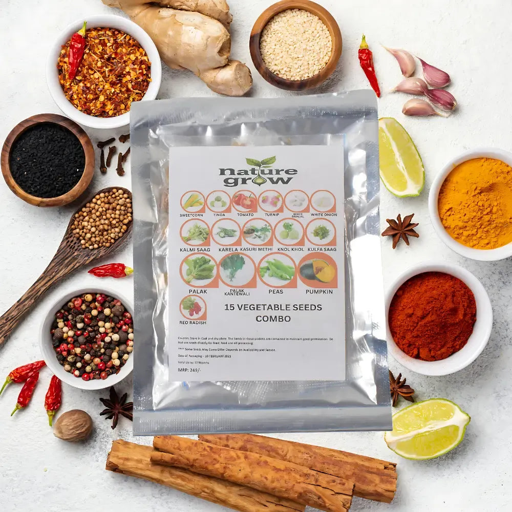 15 organic & hybrid veggie seeds - garden