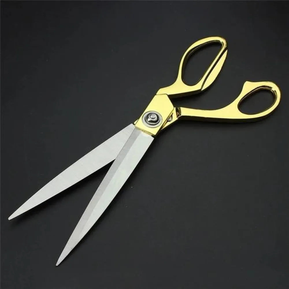 1546 stainless steel tailoring scissor sharp cloth cutting for professionals (8.5inch) (golden) - home improvement