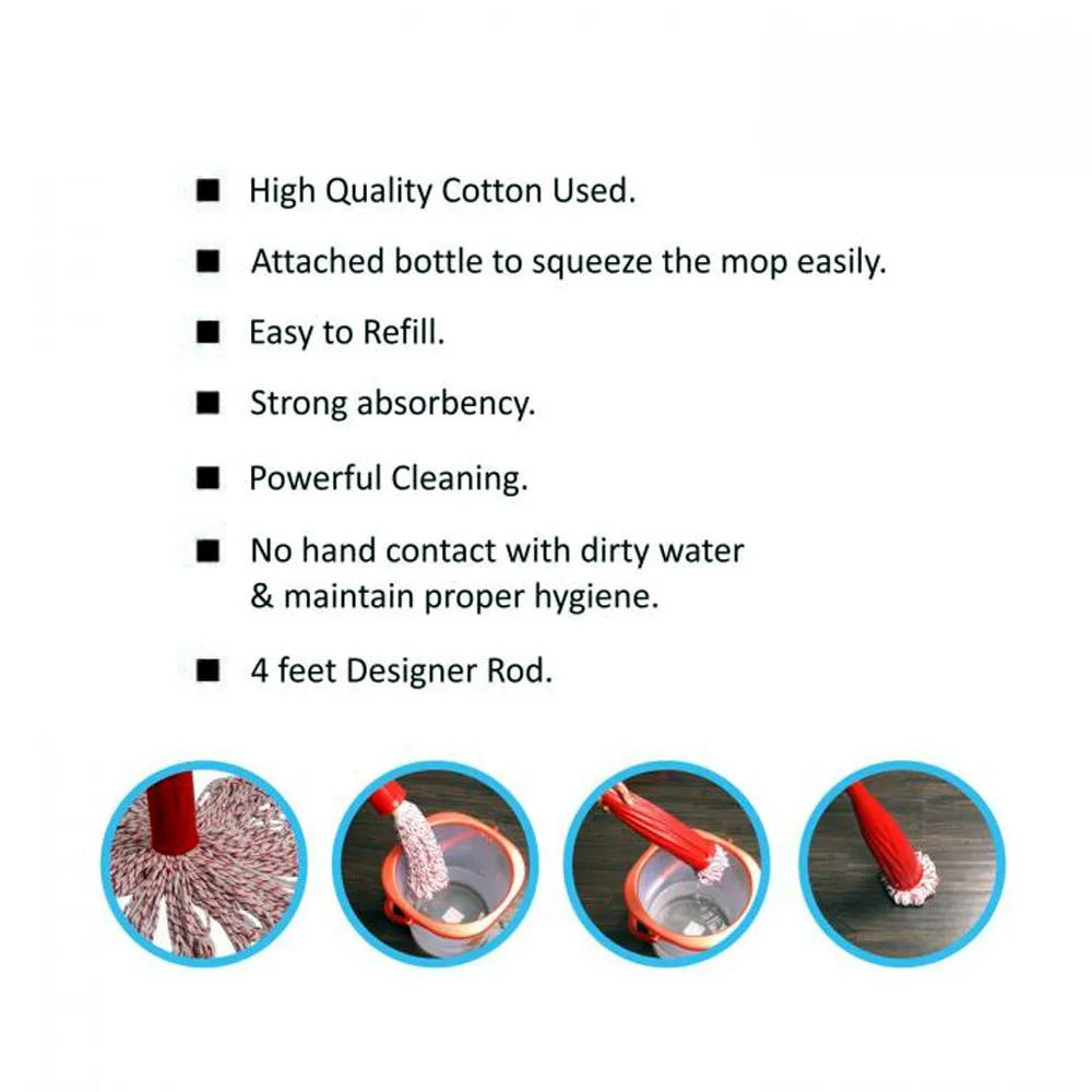 1579 steel rod cotton bottle mopbroom(moq -12) - home improvement