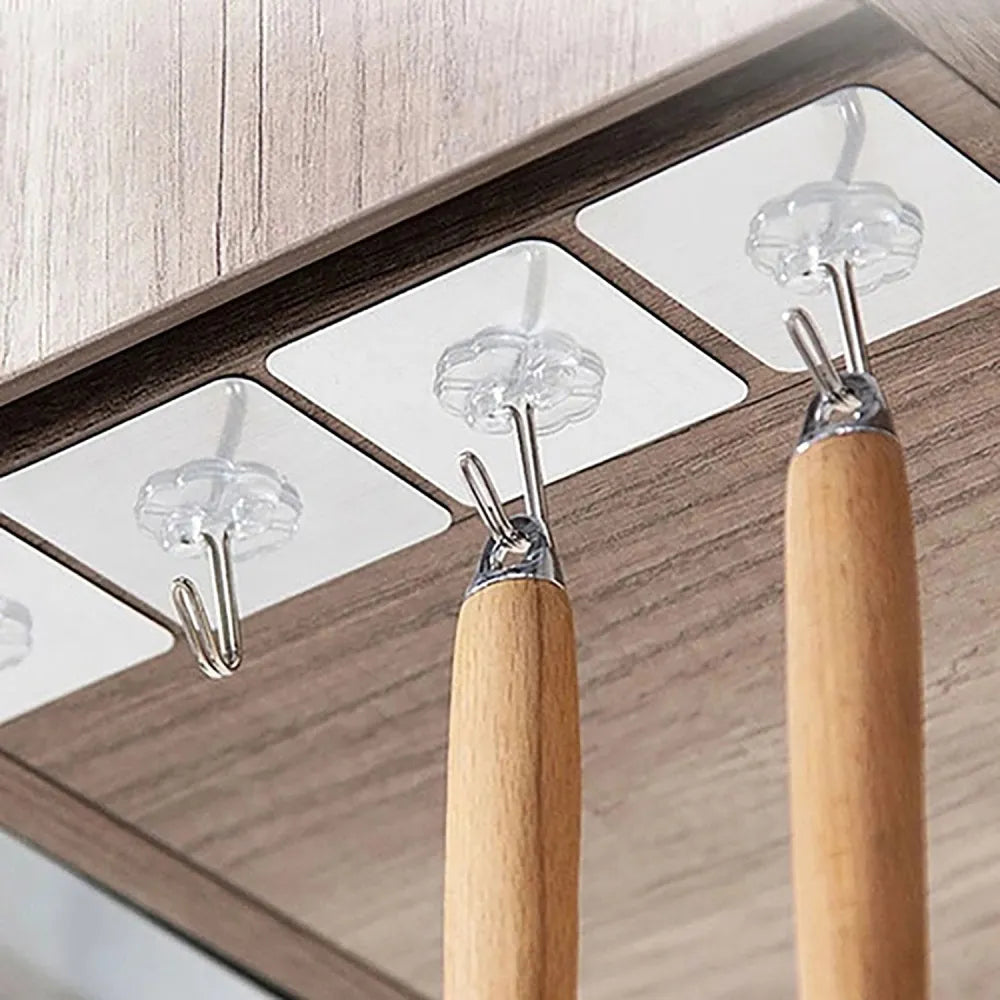 1689 multipurpose strong small stainless steel adhesive wall hooks - home improvement