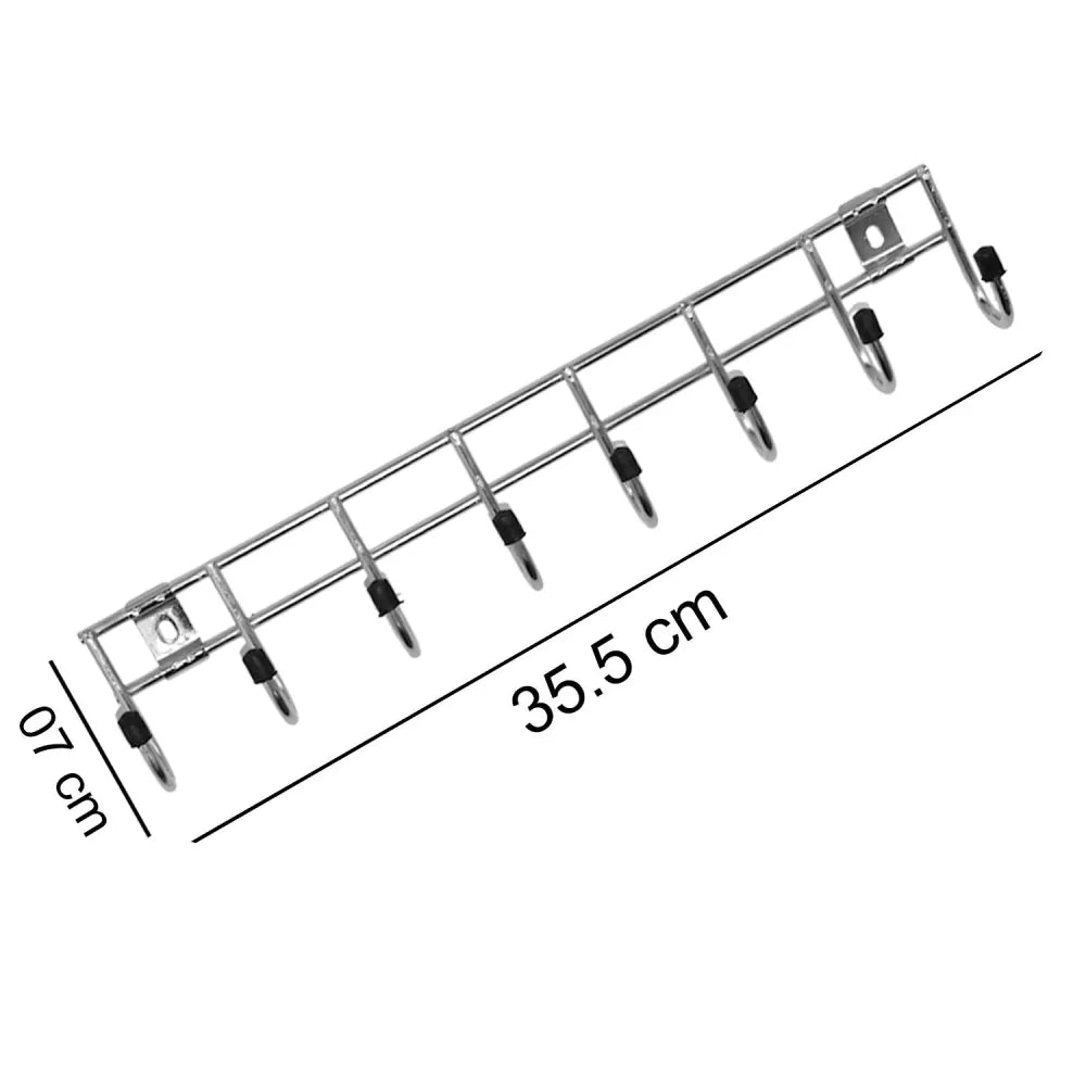 1737 multipurpose stainless steel hanger strip hooks (8 pin) - home improvement