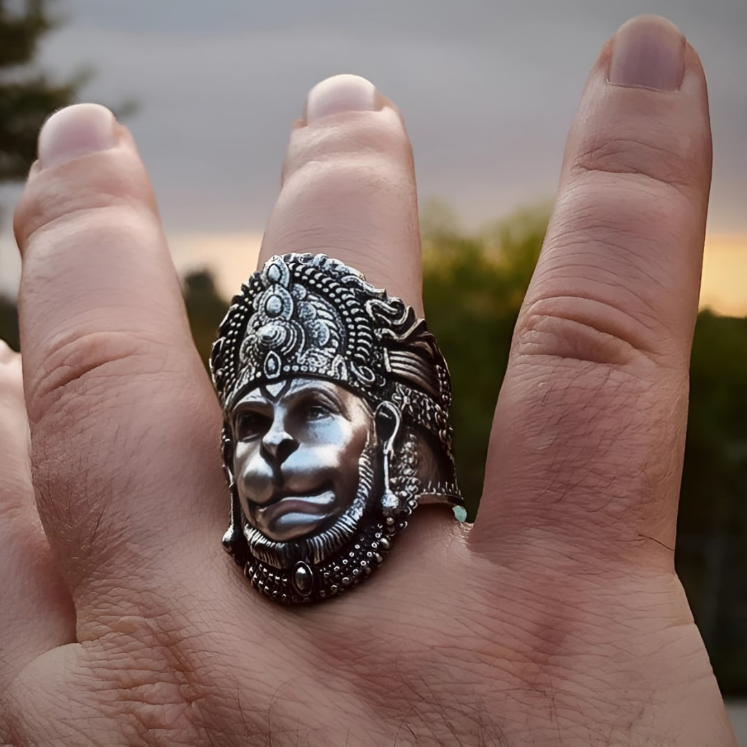 Hanuman Ring Sterling Silver