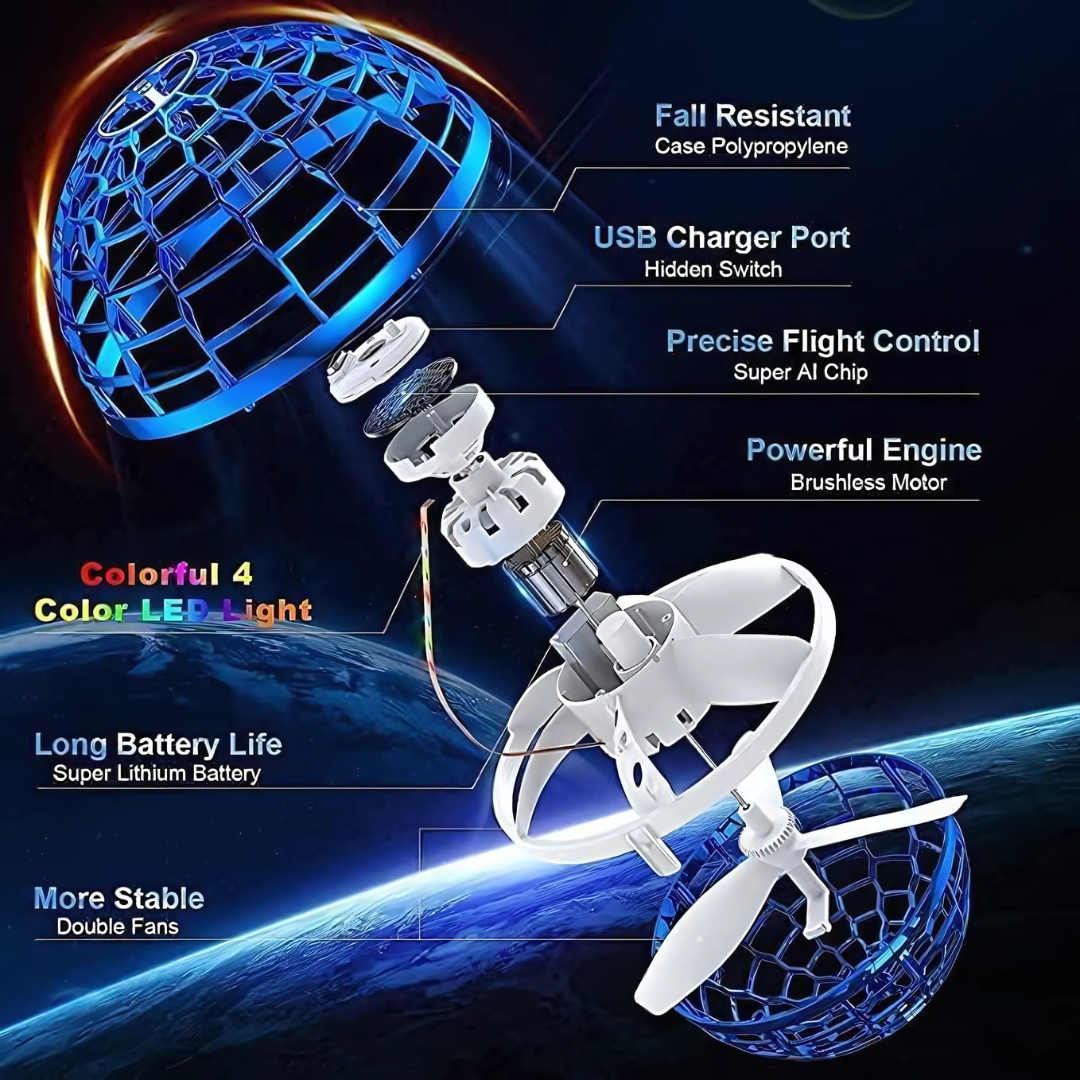Flying Boomerang Spinner Ball