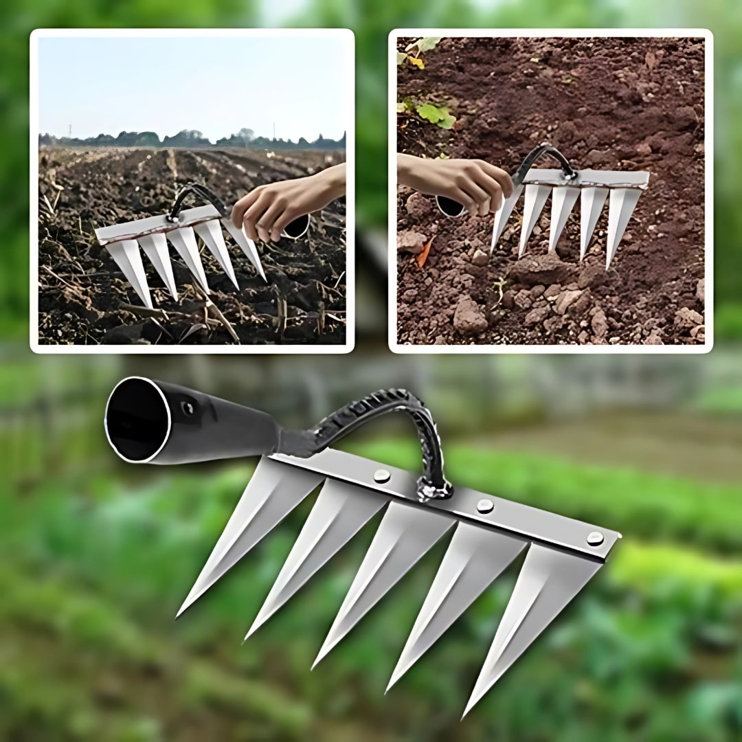 5 Teeth Steel Nail Rake