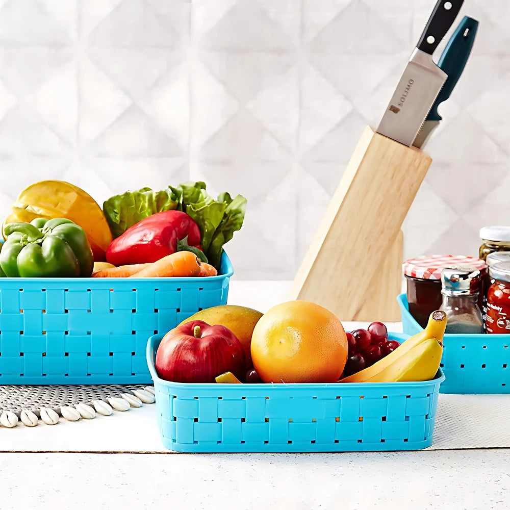 Sky Blue Storage Baskets