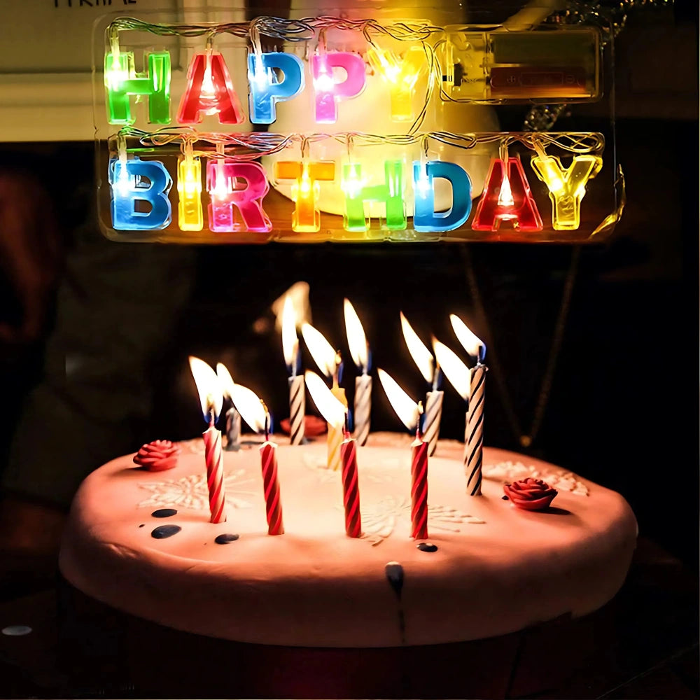 Happy Birthday LED Letter Lights