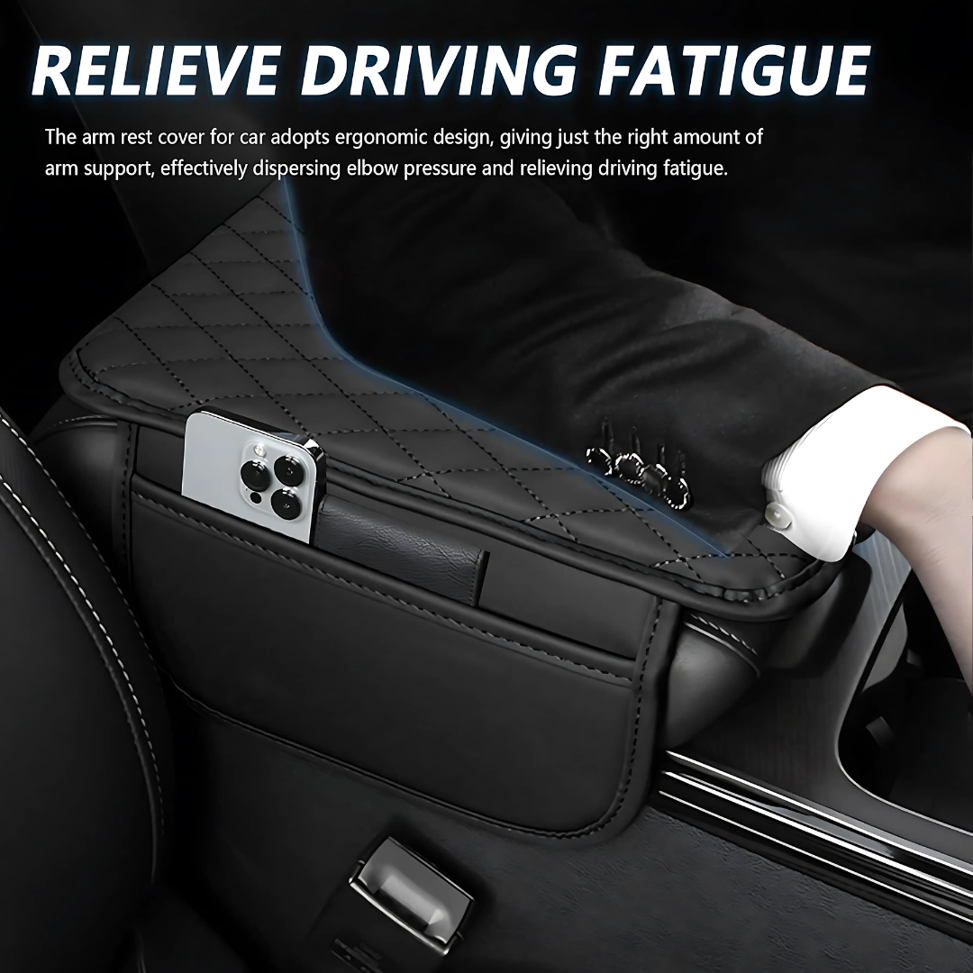 Leather Waterproof Armrest Seat Box Cover Pad Protector