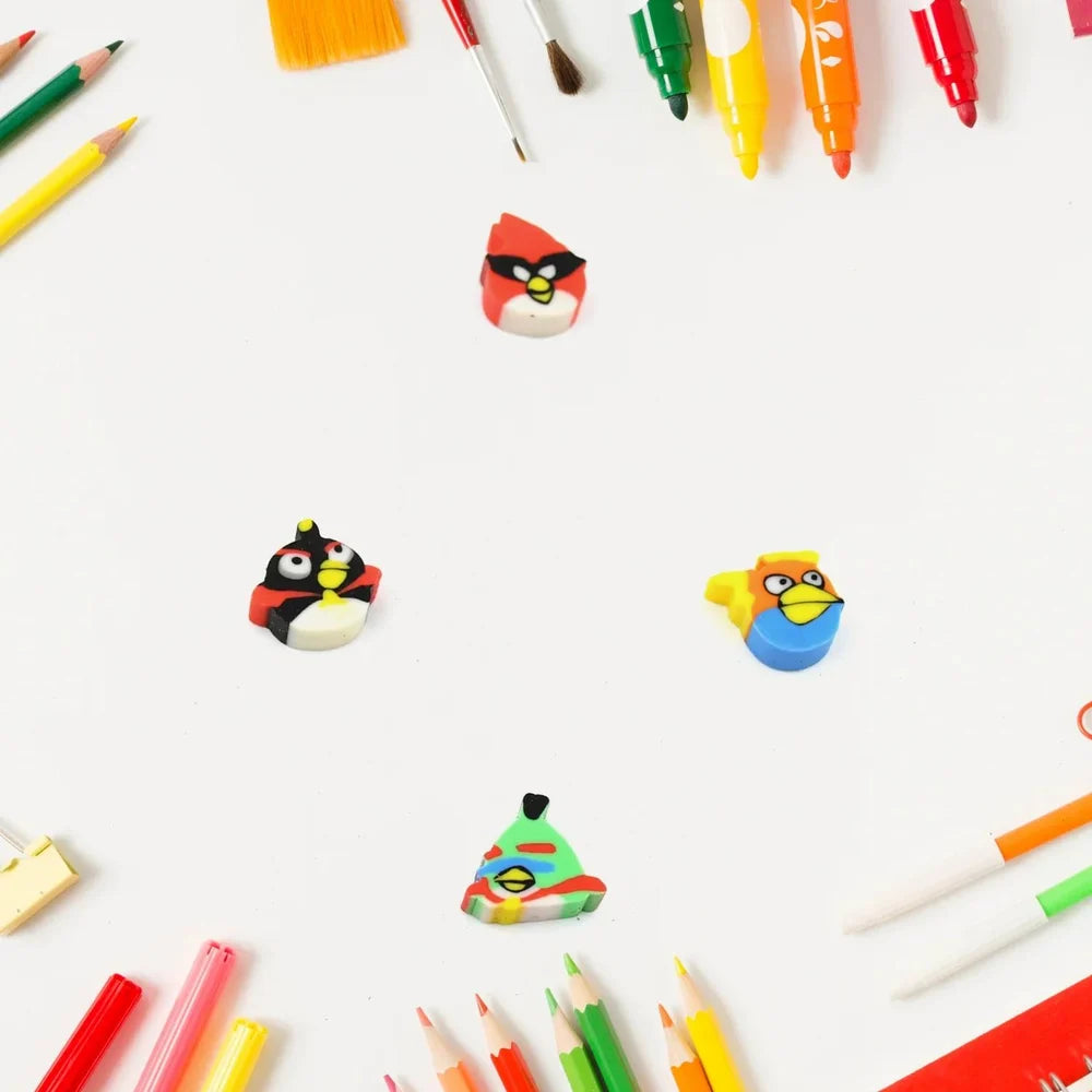 28-Piece Cute 3D Eraser Set