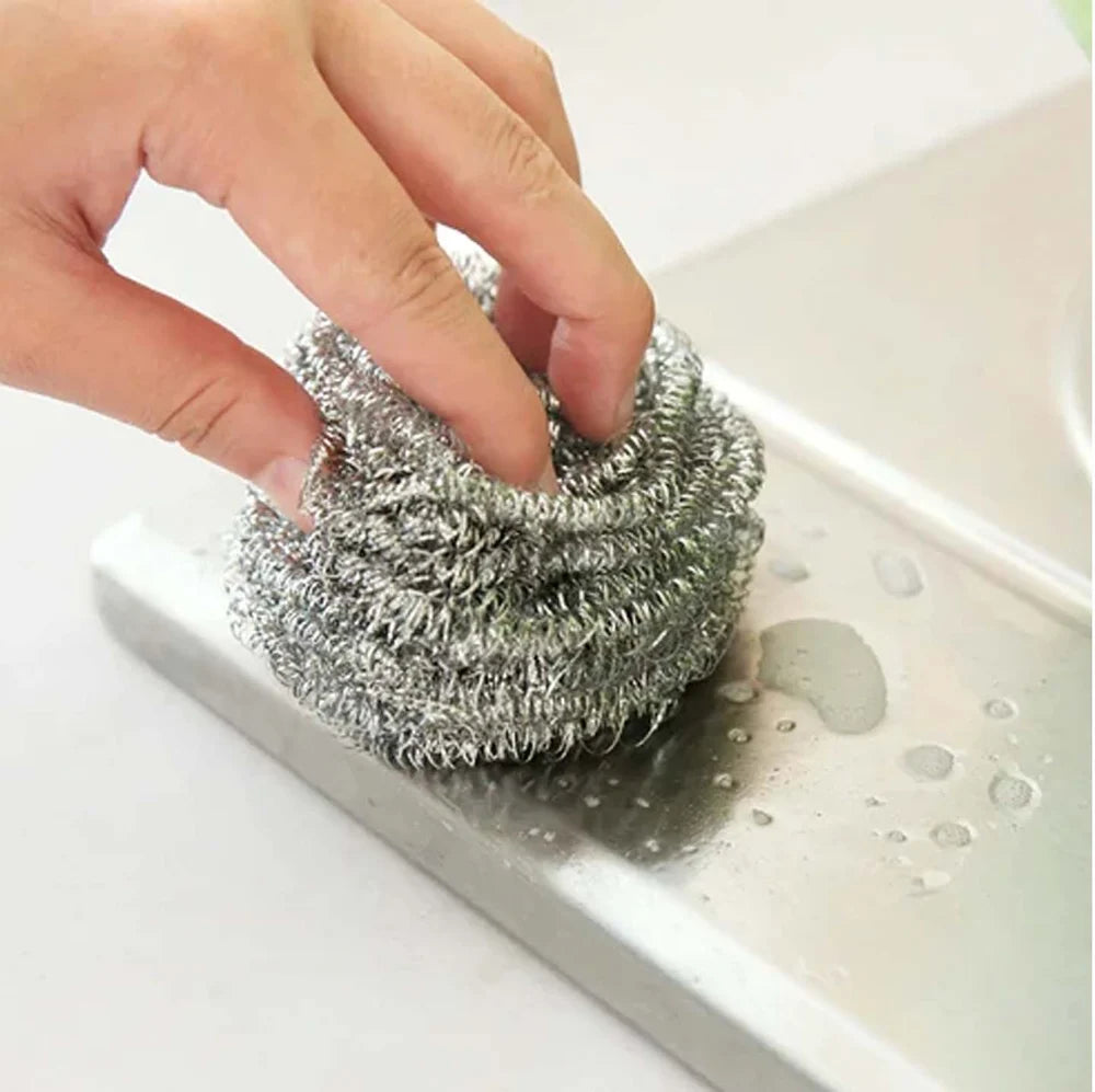 Heavy-Duty Steel Scrubber