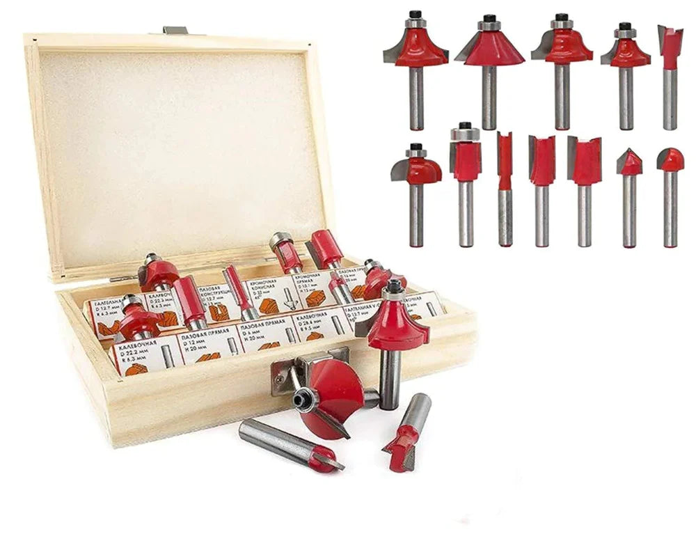 Premium Carbide Router Bit Set