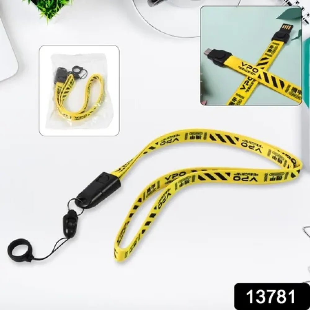 2-in-1 charging lanyard cable - office