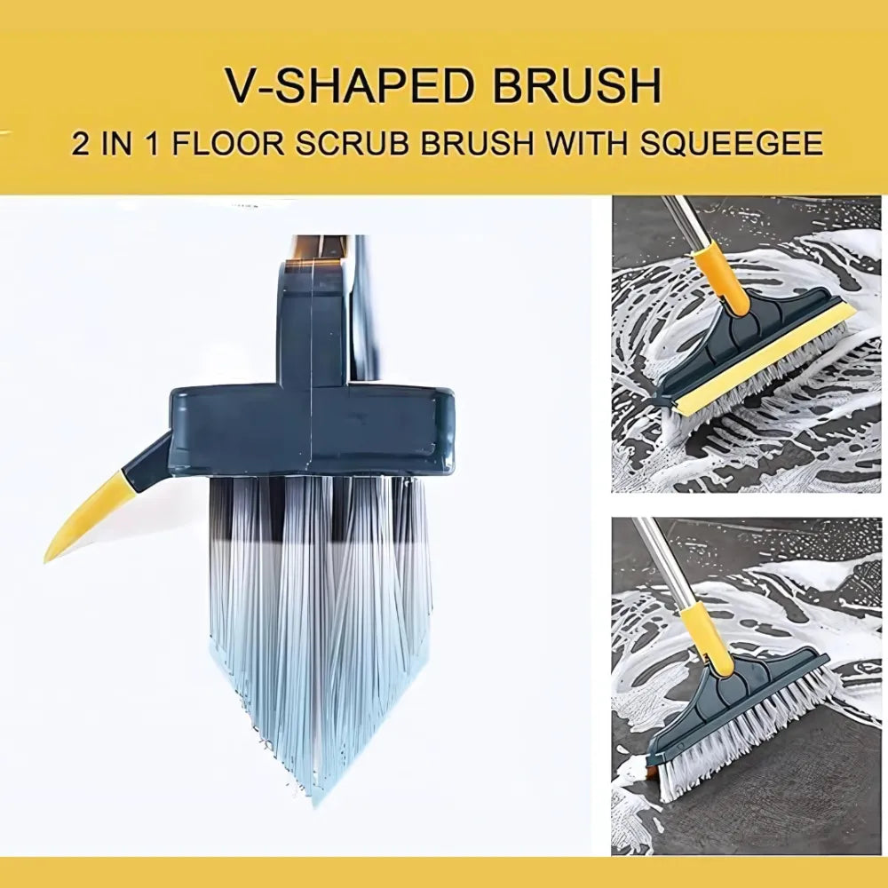 2 in 1 long handle cleaning wiper
