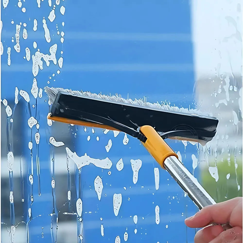 2 in 1 long handle cleaning wiper