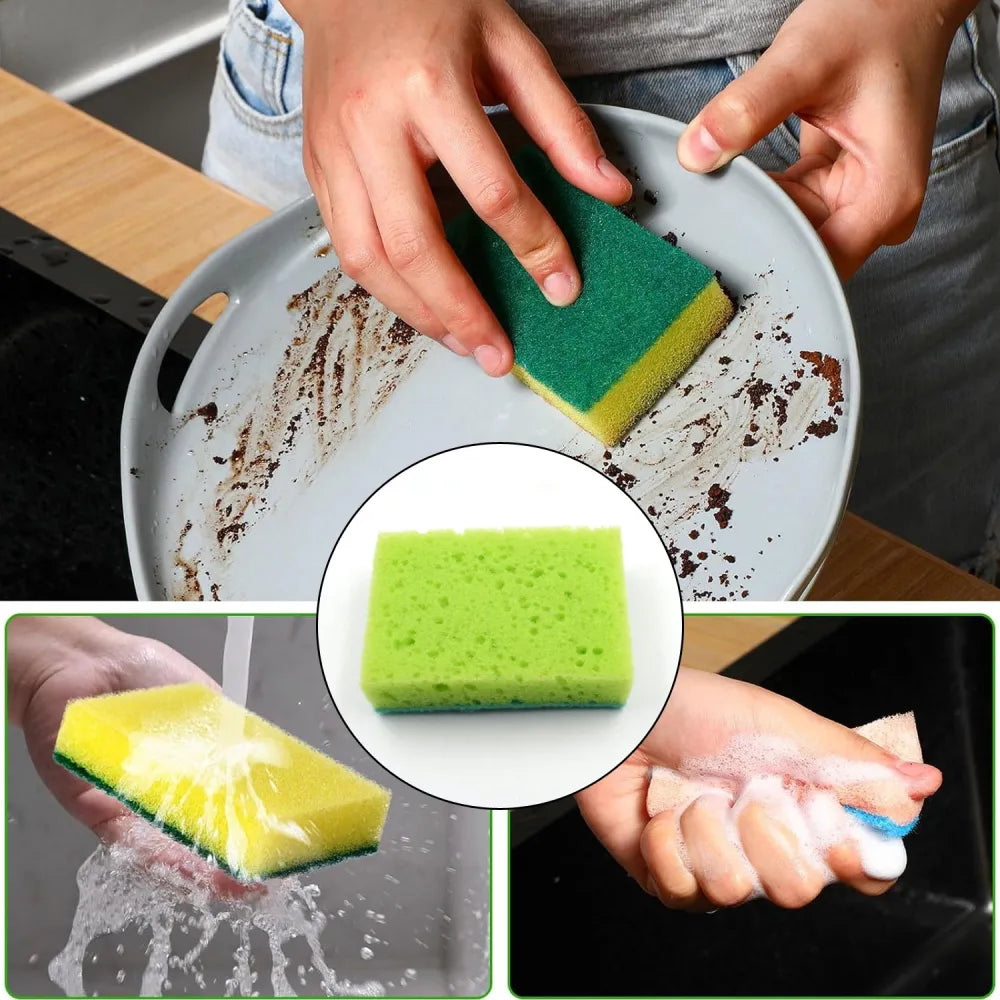 2-in-1 scrub sponge - home & kitchen
