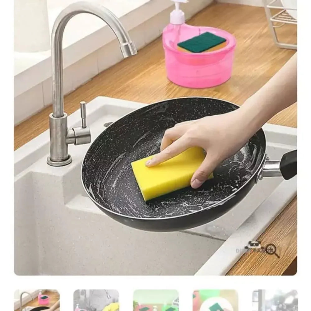 2-in-1 soap & sponge dispenser - home essentials