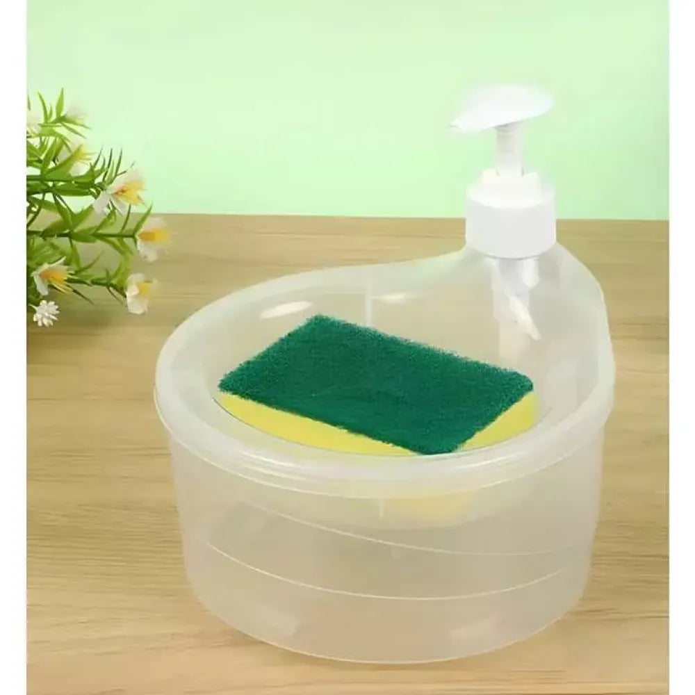 2-in-1 soap & sponge dispenser - home essentials