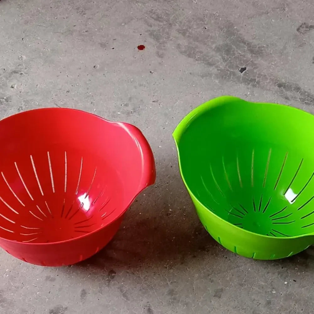 2-in-1 washing & strainer bowl - kitchen tool