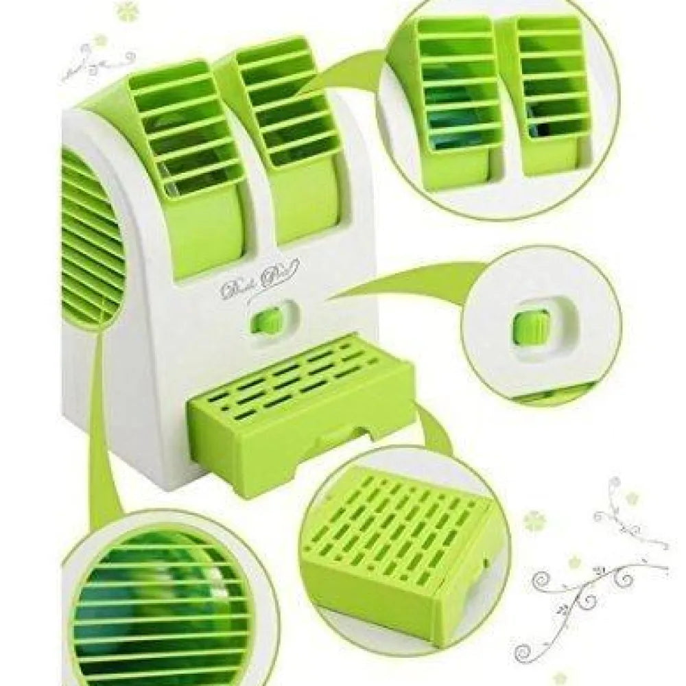 201 dual bladeless mini air conditioner - home & kitchen